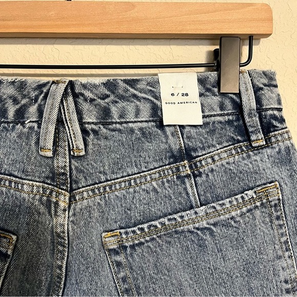 Good American Blue Distressed Jeans - Picture 7 of 11